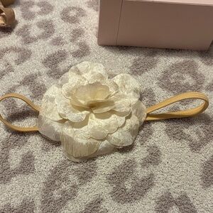 Silk floral headband- adult sized